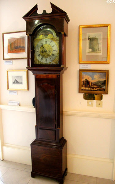 Tall clock (c1780) by William Maddock of Waterford at Bishop's Palace. Waterford, Ireland.