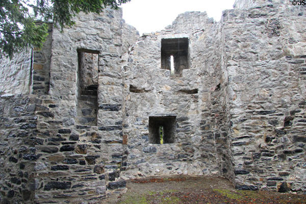 Detail of ruins of Desmond Castle. Adare, Ireland.