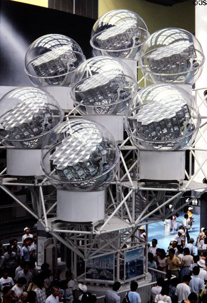 Light collection system for use as highrise internal illumination at Expo 85. Tsukuba, Japan.
