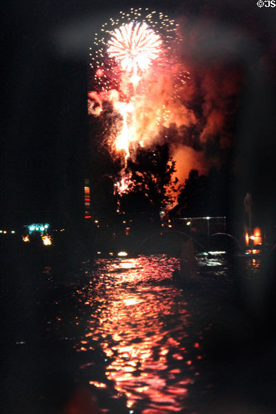 Fireworks over Expo 85. Tsukuba, Japan.