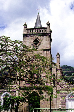 Church of the Assumption of the Blessed Virgin Mary in Soufrière. St Lucia.