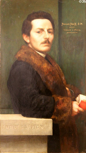 Portrait of Doctor Paul Koch (1875) by Karl von Pidoll zu Quintenbach at Villa Vauban Museum. Luxembourg, Luxembourg.
