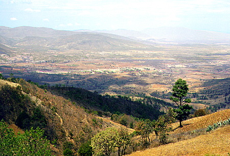 Climbing Sierra Nevada from Oaxaca to Puerto Angel along route 175. Mexico.
