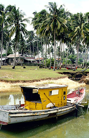 Fishing village of Kampong Sungai Ular. Malaysia.