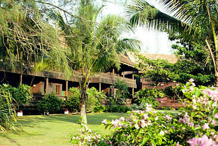 Tanjong Jara Beach Hotel at Tanjong Jara on east coast of Malaysia near sea turtle reserve. Malaysia.