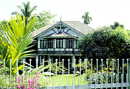 Malay-style house in Kuching. Malaysia.