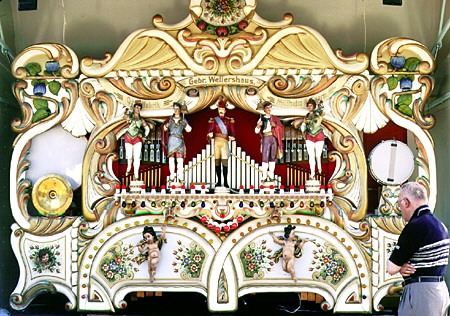 Organ on display during the annual barrel organ festival in Enkhuizen. Netherlands.