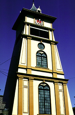Westerkerk or St Gomaruskerk bell tower in Enkhuizen. Netherlands.