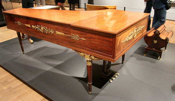 Pianoforte (1808) by Erard Frères of Paris, owned & played by Hortense, wife of Louis Napoleon, King of Holland in his palace at Rijksmuseum. Amsterdam, NL.