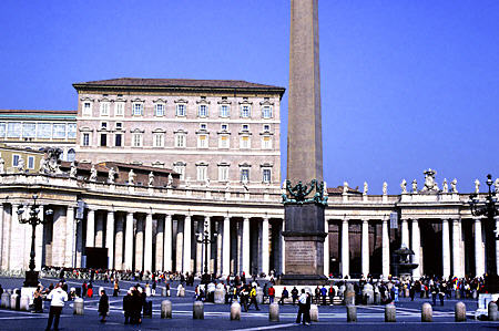 St Peter's Church, Obelisk, & Apostolic Palace, in Vatican City.