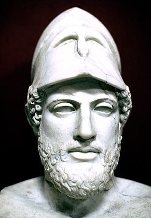 Bust of Periclese in Vatican Museum. Vatican City.
