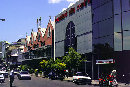 Buildings on Port of Spain's Independence Square. Trinidad and Tobago.