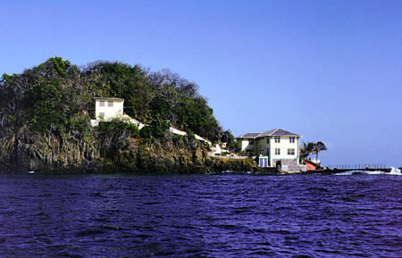 House on Goat Island off of Speyside. Trinidad and Tobago.