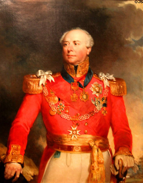 Lt. General Sir Archibald Campbell after invasion of Burma portrait (1830) by John Wood at National War Museum of Scotland. Edinburgh, Scotland.