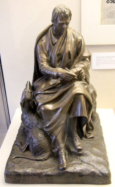 Statue of Sir Walter Scott by Sir John Steell designed for Scott Monument at Museum of Edinburgh. Edinburgh, Scotland.