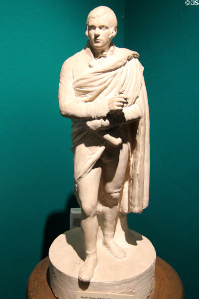Robert Burns statue model (prior to 1826) by John Flaxman at Writers' Museum. Edinburgh, Scotland.