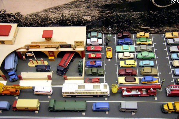 Collection of model cars at Museum of Childhood. Edinburgh, Scotland.