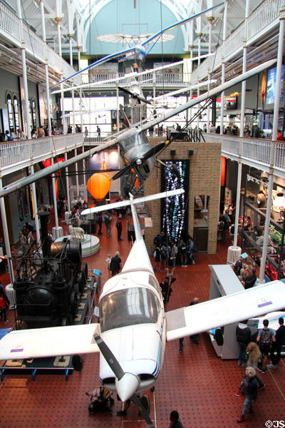 Technology exhibits at National Museum of Scotland. Edinburgh, Scotland.