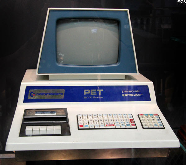 Commodore PET personal computer (c1977) by Commodore, USA at National Museum of Scotland. Edinburgh, Scotland.