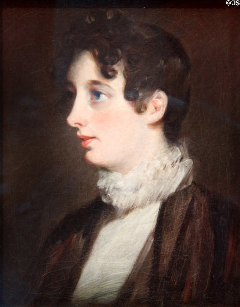 Laura Moubray, née Hobson painting (1808) by John Constable at National Gallery of Scotland. Edinburgh, Scotland.