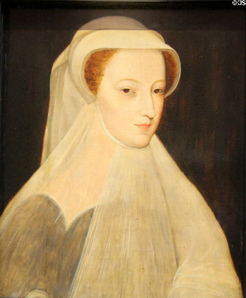 Mary Queen of Scots (1542-87) portrait (19thC) after François Clouet at National Portrait Gallery of Scotland. Edinburgh, Scotland.
