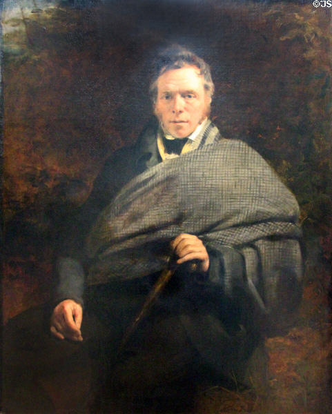 Scottish poet James Hogg portrait (1830) by Sir John Watson Gordon at National Portrait Gallery of Scotland. Edinburgh, Scotland.