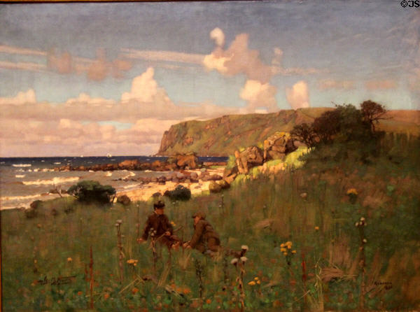 Kildonan, Arran painting (1886) by James Nairn of Glasgow Boys at Kelvingrove Art Gallery. Glasgow, Scotland.