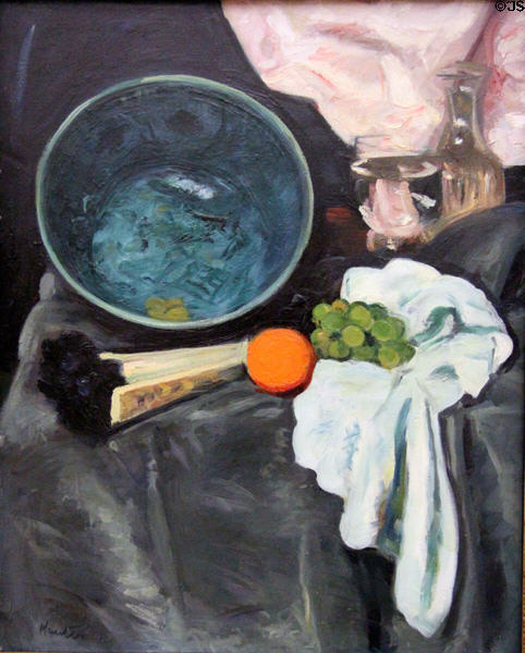 Green Bowl painting (c1920) by George Leslie Hunter of Scottish Colourists at Kelvingrove Art Gallery. Glasgow, Scotland.