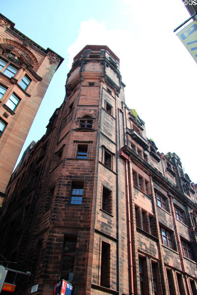 Glasgow Herald Building (1893-5) first major architectural project of Charles Rennie Mackintosh under firm of Honeyman & Keppie now houses The Lighthouse, Scotland's Centre for Design & Architecture. Glasgow, Scotland.