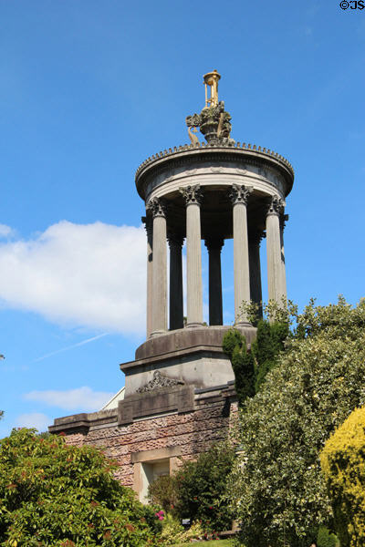 Greek Revival circular temple atop Robert Burns Monument (1818-22). Alloway, Scotland.
