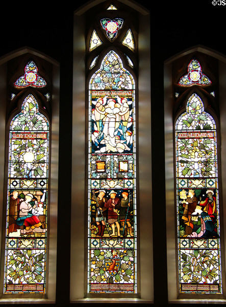 Stained glass window at Alloway Parish Church. Alloway, Scotland.