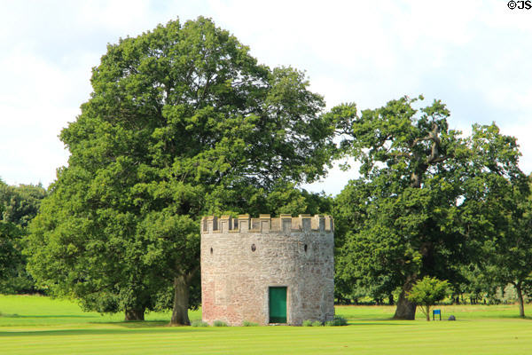 Tower on grounds of Glamis Castle. Angus, Scotland.