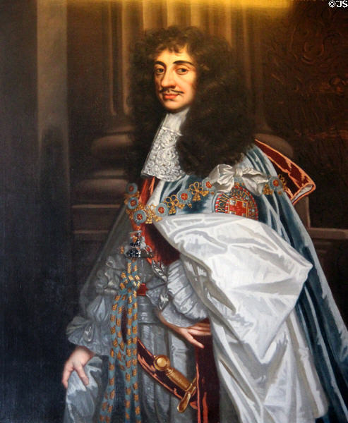 Portrait of Charles II at Glamis Castle. Angus, Scotland.