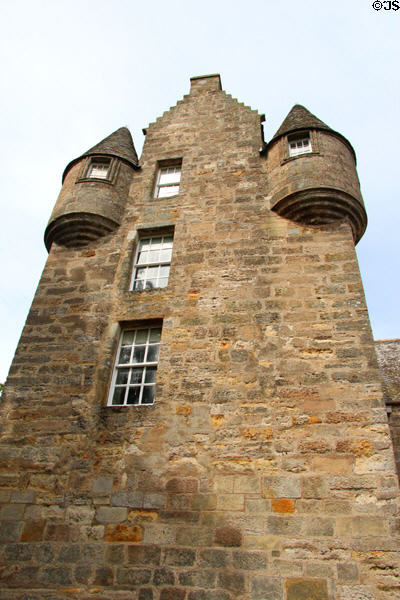 Kellie Castle tower (1606) was home to Earls of Kellie (1619-1797). Pittenweem, Scotland.