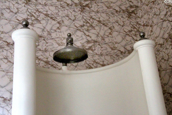 Shower head at Hill of Tarvit Mansion. Cupar, Scotland.