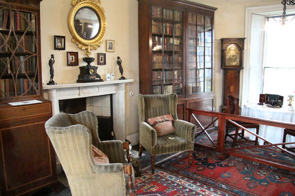 Library at Broughton House. Kirkcudbright, Scotland.