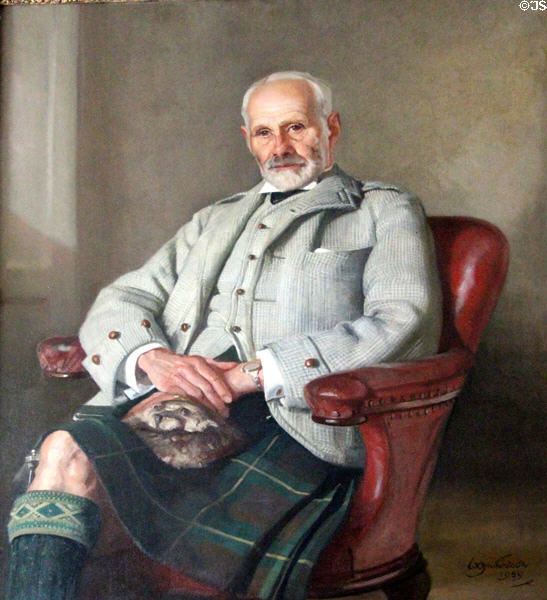 George, 2nd Marquis of Aberdeen by William Oliphant Hutchison at Haddo House. Methlick, Scotland.