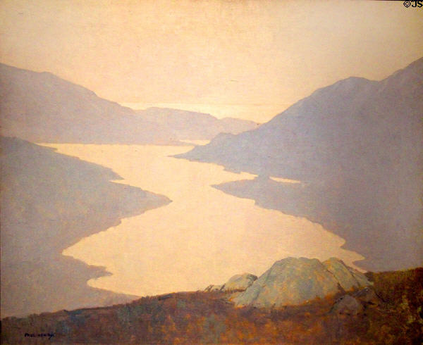 Dawn, Killary portrait (1921) by Paul Henry at Ulster Museum. Belfast, Northern Ireland.