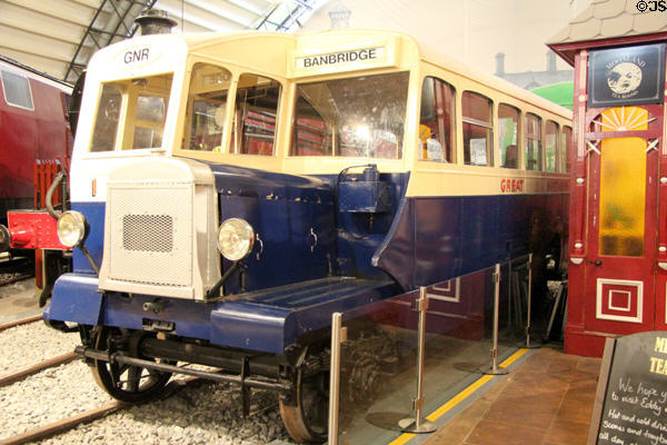 Great Northern Railways (Ireland) railbus no. 1 (1928) at Ulster Transport Museum. Belfast, Northern Ireland.