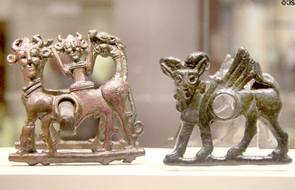 Luristan-style horse-bits & cheek-pieces (9th-8thC BCE) at British Museum. London, United Kingdom.