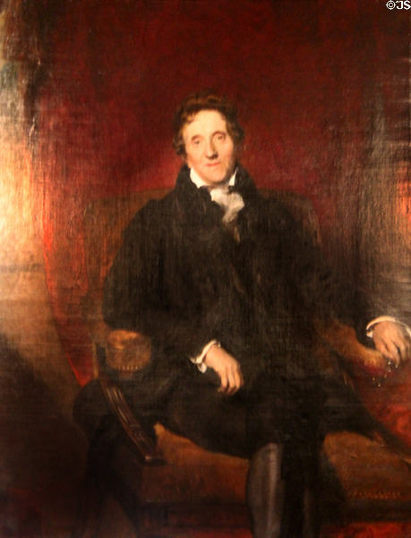 Sir John Soane, aged 76 portrait (1828-9) by Sir Thomas Lawrence at Sir John Soane's Museum. London, United Kingdom.