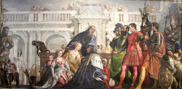 Family of Darius before Alexander painting (1565-7) by Paolo Veronese at National Gallery. London, United Kingdom.
