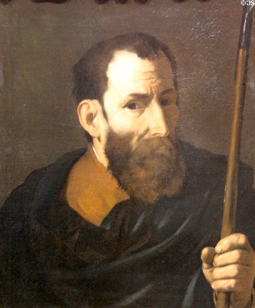 An Apostle painting (c1615-9) by Jusepe de Ribera at National Gallery. London, United Kingdom.