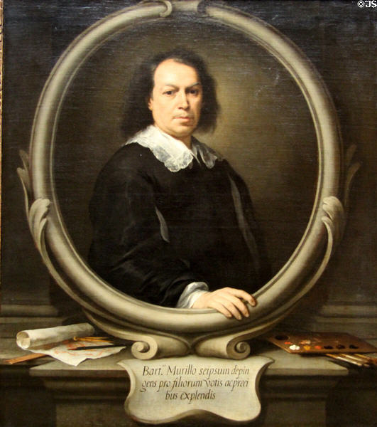Bartolomé Esteban Murillo self portrait (prob 1668-70) at National Gallery. London, United Kingdom.