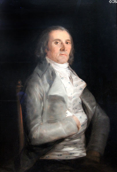Don Andrès del Peral portrait (before 1798) by Francisco de Goya at National Gallery. London, United Kingdom.