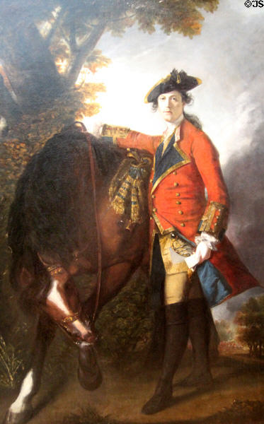 Captain Robert Orme portrait (1756) by Sir Joshua Reynolds at National Gallery. London, United Kingdom.