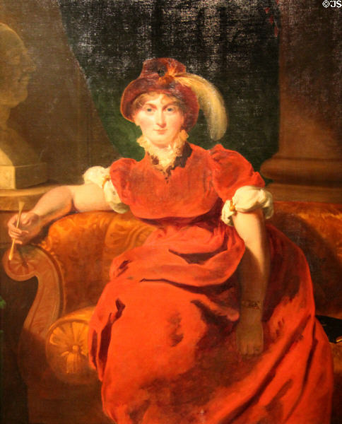 Queen Caroline (estranged wife of King George IV) portrait (1804) by Sir Thomas Lawrence at National Portrait Gallery. London, United Kingdom.