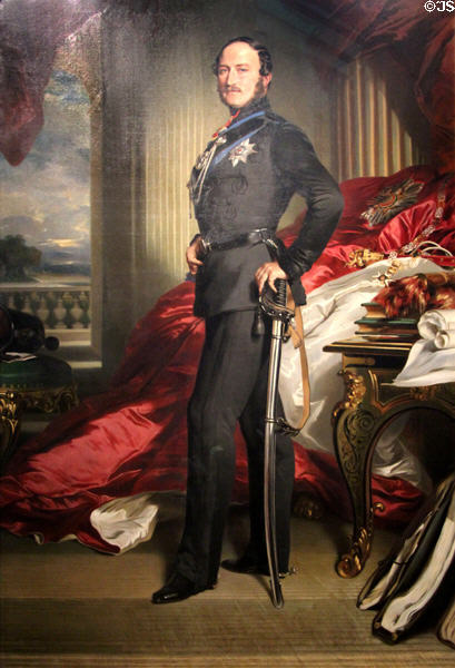 Prince Albert (mastermind of Great Exhibition of 1851) portrait (1867) by Franz Xaver Winterhalter after 1859 original at National Portrait Gallery. London, United Kingdom.