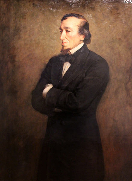 Prime Minister Benjamin Disraeli. Earl of Beaconsfield portrait (1881) by John Everett Millais at National Portrait Gallery. London, United Kingdom.