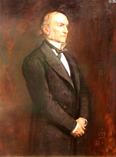 Prime Minister William Ewart Gladstone portrait (1879) by John Everett Millais at National Portrait Gallery. London, United Kingdom.